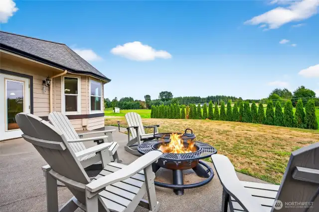 Fire pit with a view!