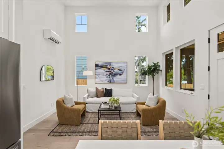 Photos of model home with similar floor plan
