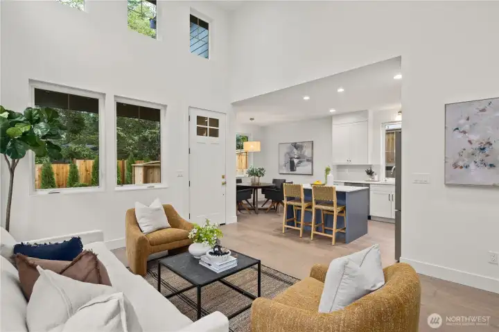Photos of model home with similar floor plan