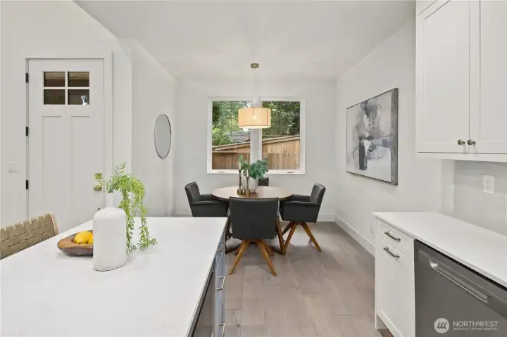 Photos of model home with similar floor plan