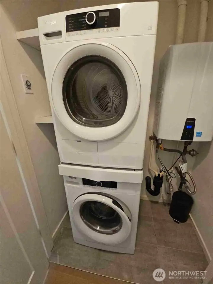 utility with tankless water heater