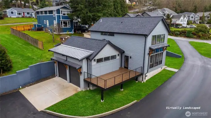 This well appointed new construction house has many custom features and a large 2 car garage