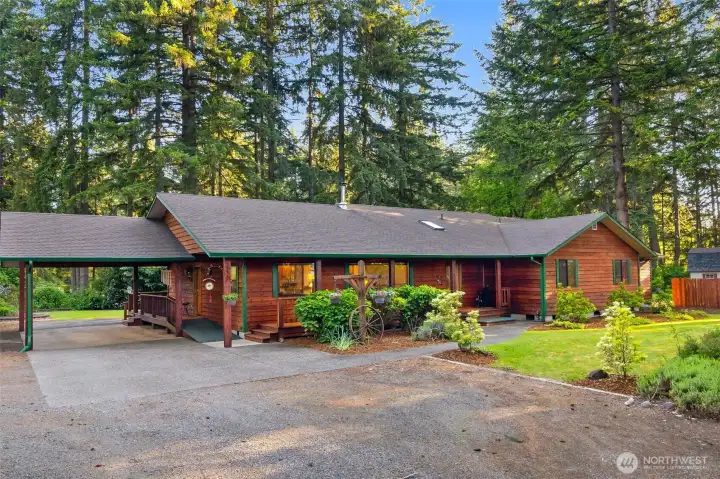 Cedar sided beauty. Well maintained throughout. Pleasant Pacific NW setting.