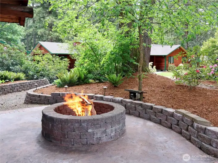 Firepit at the pavillion