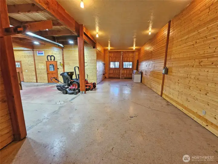 Tall doors for RV access. Fit in a 40' RV