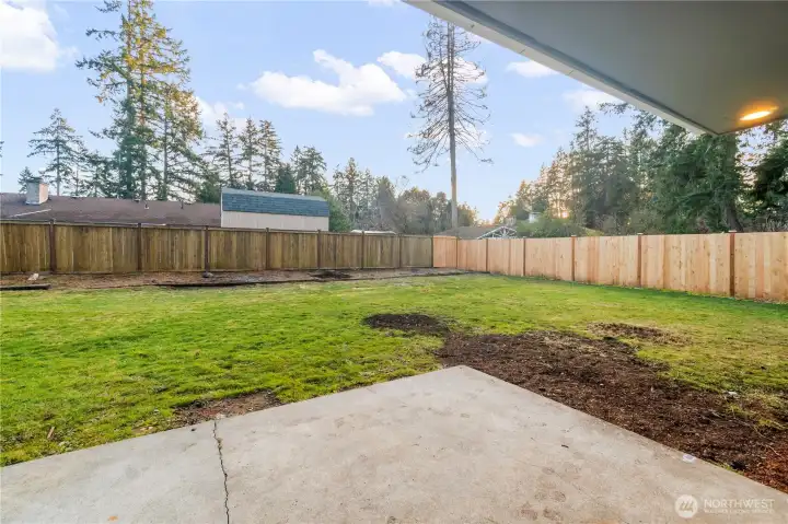 Oversized Lot, Fully Fenced