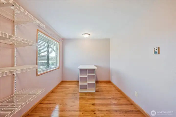 Additional craft/hobby or storage room off primary bedroom