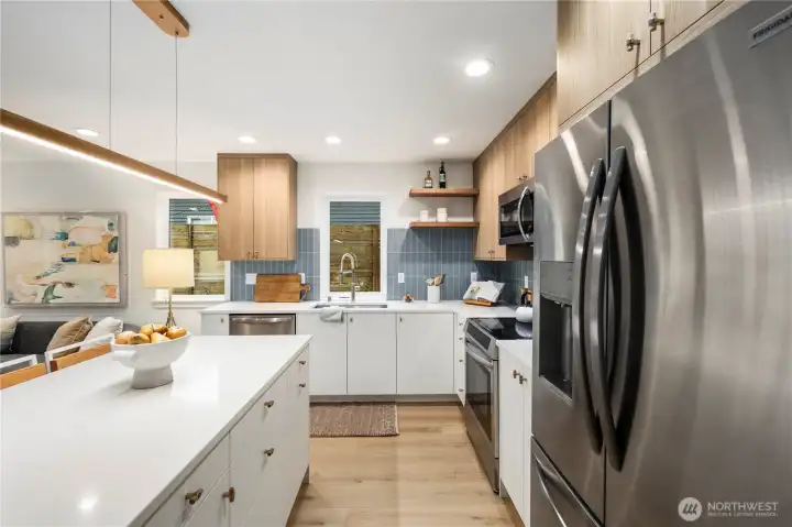 Cool light fixture spans the Island