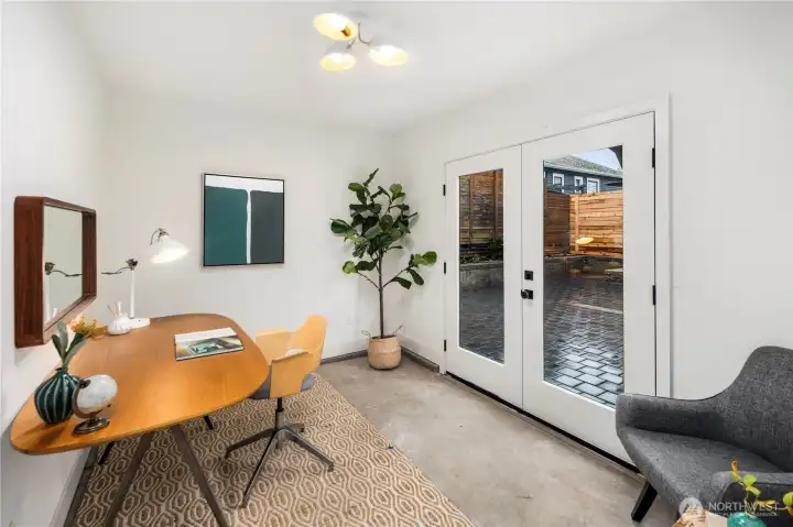 Flex room would be perfect for home office or guests