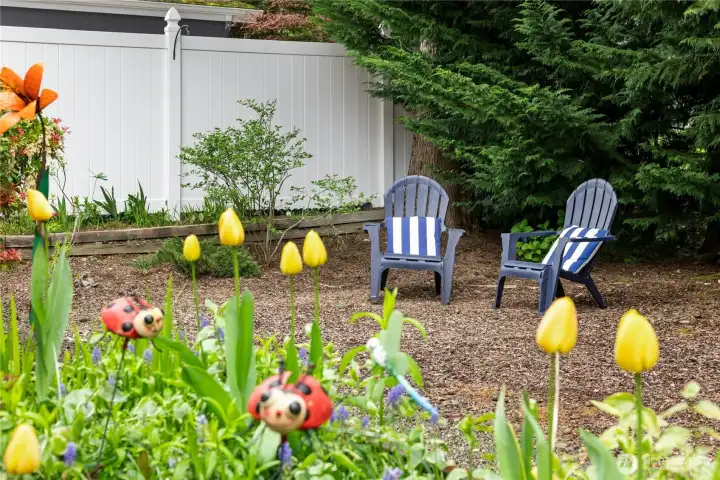 Quiet retreat back yard