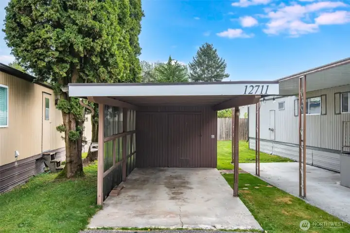 Carport and storage