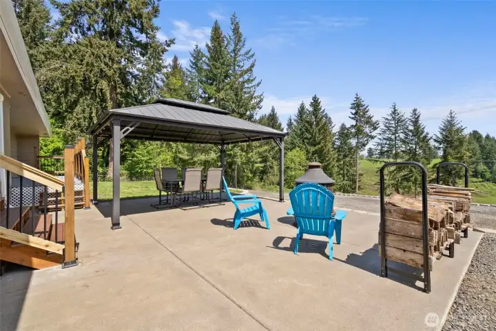 View of Patio with territorial view.