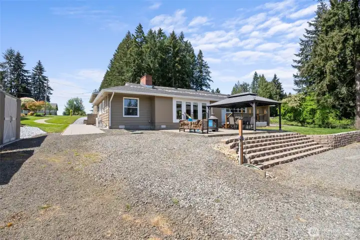 View of rear of home.