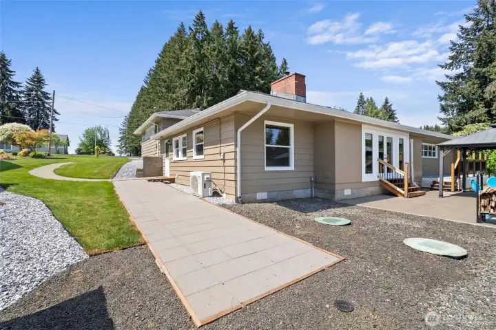 View of rear of home.