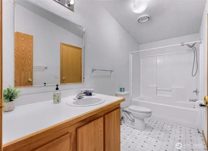 Full Guest Bath with access to Bedroom #2