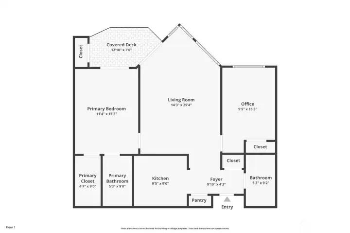 Spacious floor plan