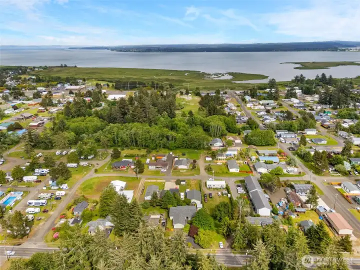 Arial View in reference to the proximity to the water