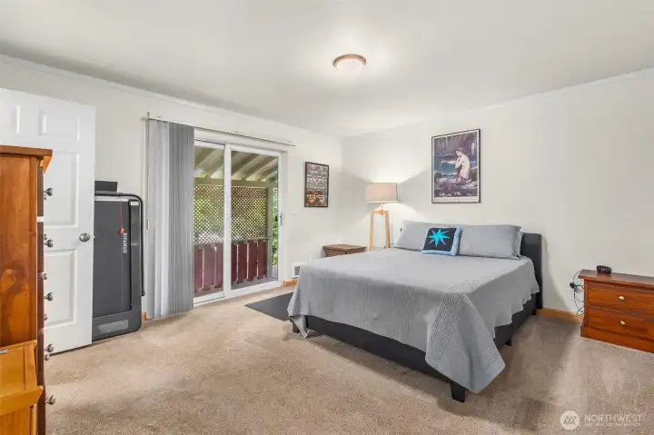 Master Bedroom with Patio access to Hot tub