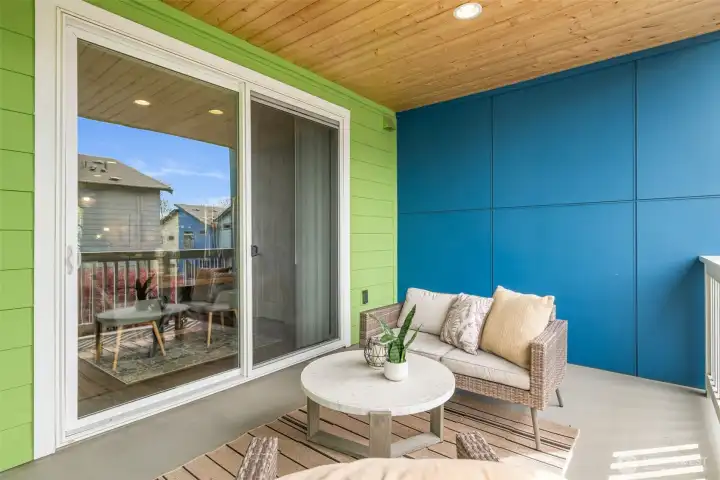 The covered area can also easily fit storage unit as well. The covered area can also easily fit storage unit as well.