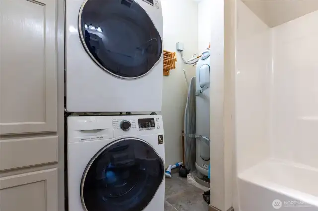 Laundry located in Guest Bathroom