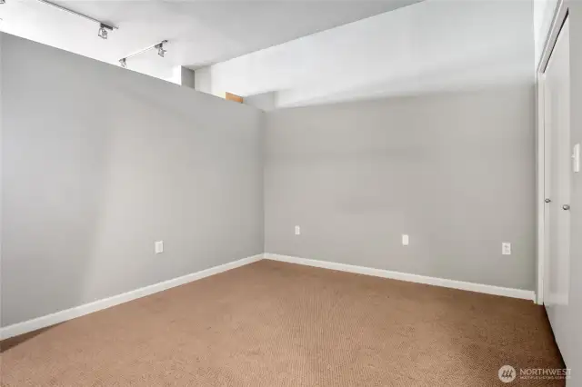 Plush carpeting in the bedroom.