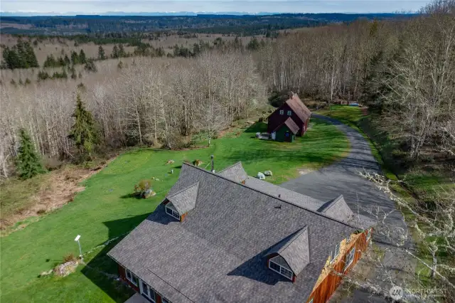 This home is in a tract of 20-acre parcels. The acreage is mostly natural, with plenty of alders for your wood stove.