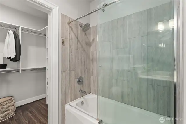 'Barn-style" glass doors