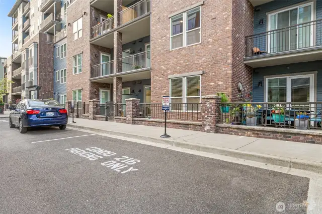 Enjoy the ultimate convenience of having parking located in front of your home, making everyday comings and goings effortlessly simple.