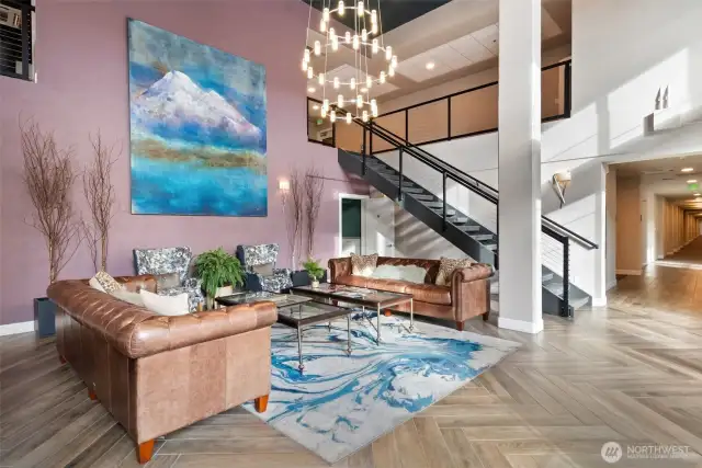 An inviting lobby greets you and your guests with warmth and style.