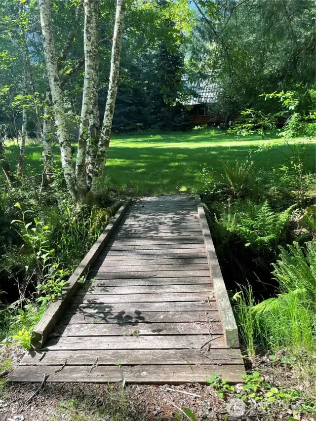 Bridge over No Name Creek is part of a 25' greenbelt easement