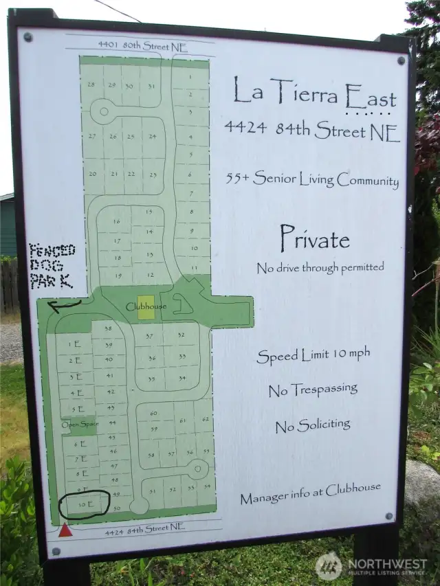 LEFT CORNER OF BOTTOM OF MAP SHOWS HOMES LOCATION IN NEW 10 LOT SECTION OF LATIERRA ESTATES ( EAST), COME TAKE A LOOK!