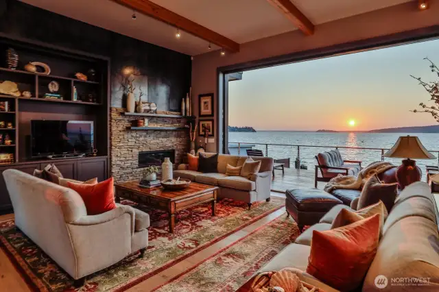 Amazing sunsets from the beautiful great room