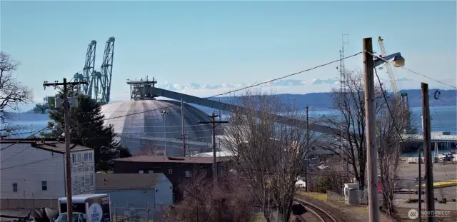 View to the West with the Olympic Mountains