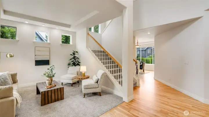 The well thought out layout of this home seamlessly guides you from room to room.
