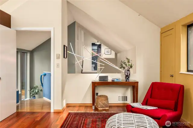 Stunning interior sightlines draw the eye through the suite, offering a clear view into the thoughtfully designed secondary bedroom wing