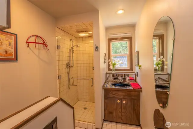 Downstairs bath.