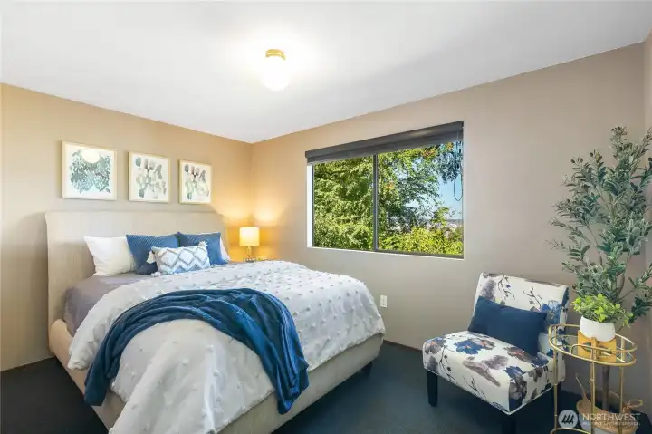 All three bedrooms are thoughtfully placed together on the main floor, balancing quiet privacy with the home’s enduring mid-century design integrity.”