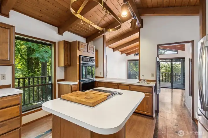 Beautiful kitchen area ready for a big meal