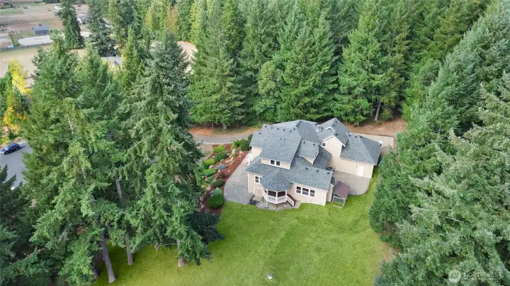 Birds eye view of your future home. Grass has been enhanced