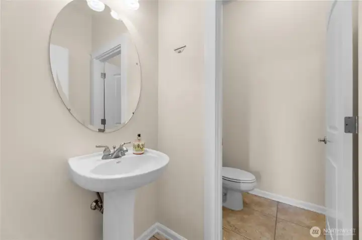 Main level half bath