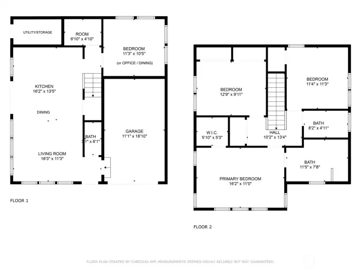 Floorplans.  For reference only, measurements not guaranteed and to be verified by buyer.