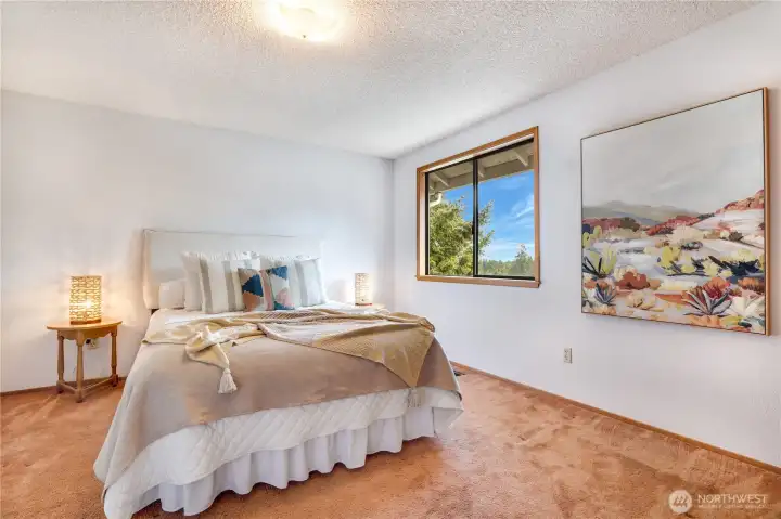 All 3 additional bedrooms and generous with roomy closets.  This is bedroom #2