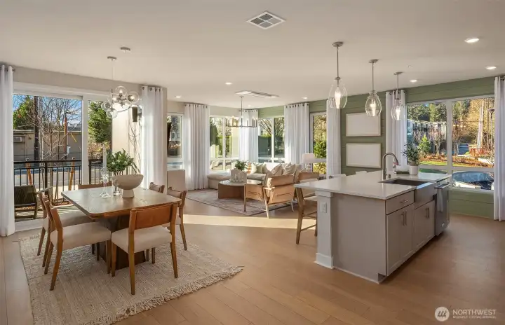 Picture represents model of floorplan, but not actual home.