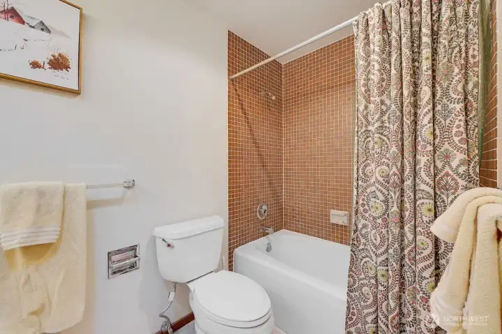 The hallway full bathroom.