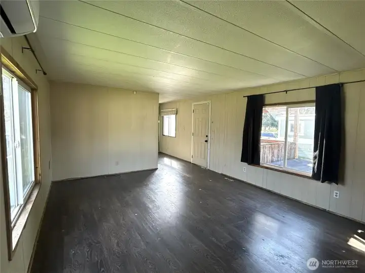 Another view of the living room. Ductless mini split is about 3 years old.