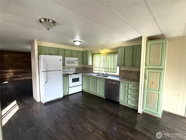 All appliances included. Perhaps add a island for additional kitchen work space?