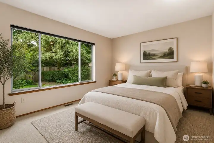 Virtually Staged   Primary Bedroom