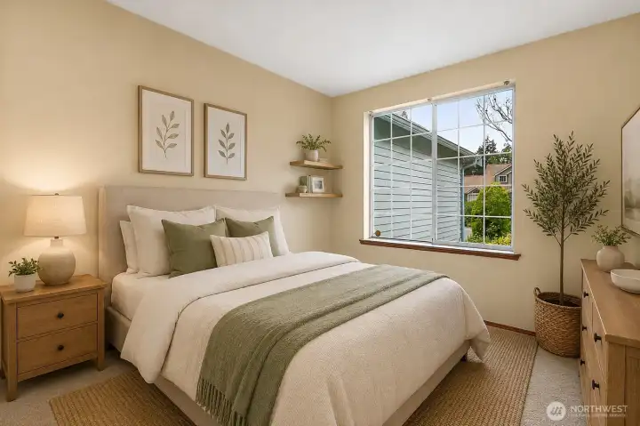 Virtually Staged   3rd Bedroom
