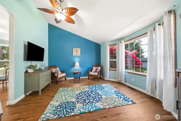 Formal living room to the right of entry