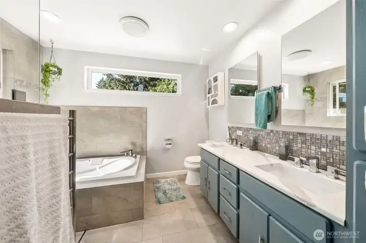 Newly remodeled primary bath